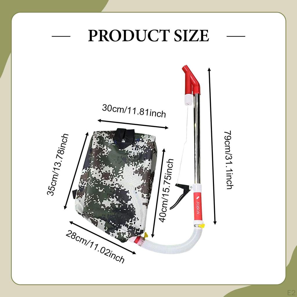 Adjustable Shoulder Strap Manure Spreader for Garden Use