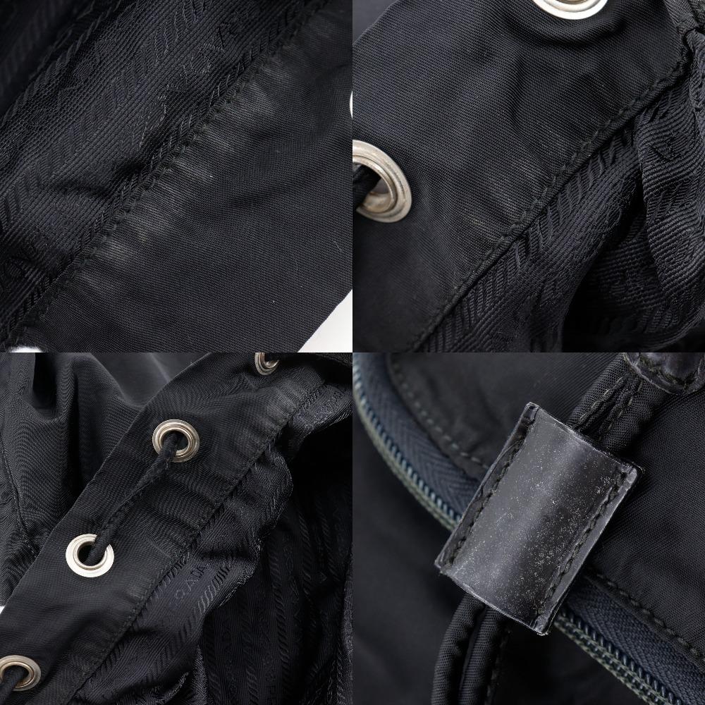 Prada Backpack Daypack Black Nylon Women Used