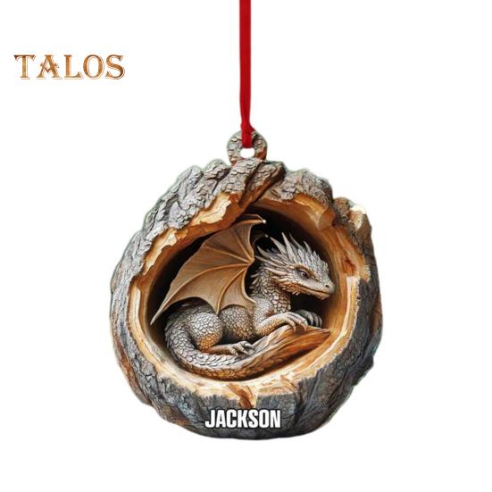 Ovale Acryl-Tier-Hängedekoration, 2D, flaches Waldtier, Weihnachtsbaum-Hängeornament, Auto, Schlafzimmer, Tieranhänger, Wohnzimmer, Schlafzimmer, Tier