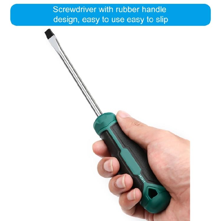 6mm Screwdriver Long Crosses Head Screwdriver Flat Screwdriver Magnetic Screwdriver With Rubber Handle for Home Repair