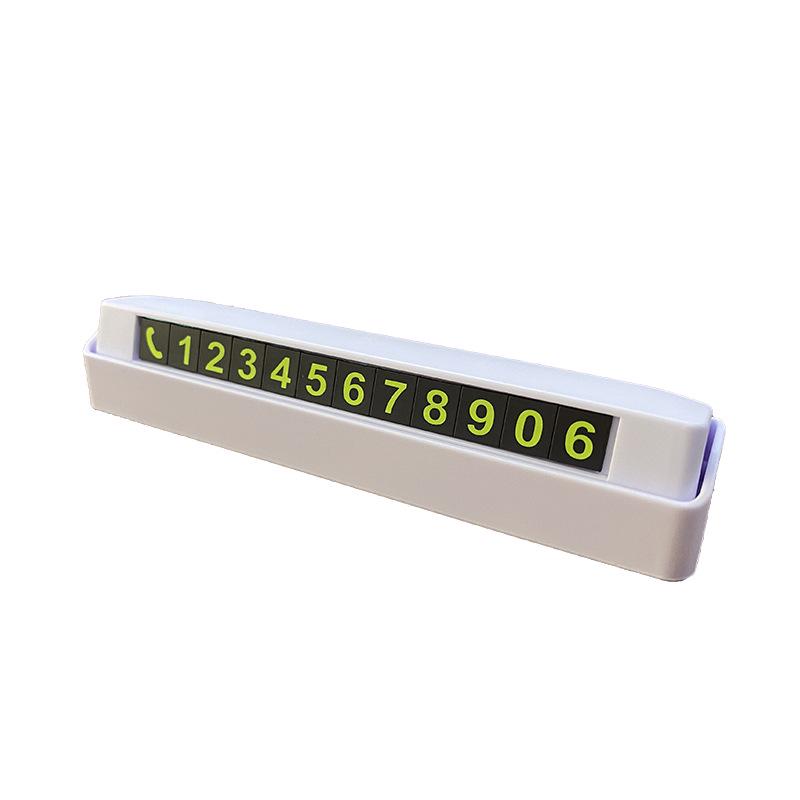 Movable Car Parking Number Plate with Hidden Design and Gift-Printed Logo