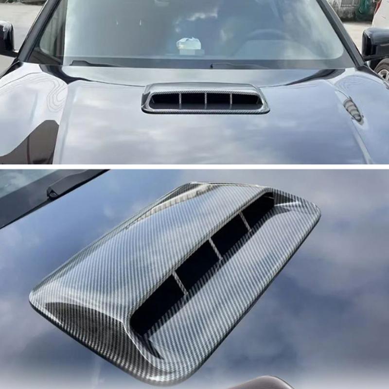 Car Air Flow Inlet Hood Scoop 1 Set Waterproof Decorative Vent Bonnet Cover Perfect for Auto Exterior Tuning DIY
