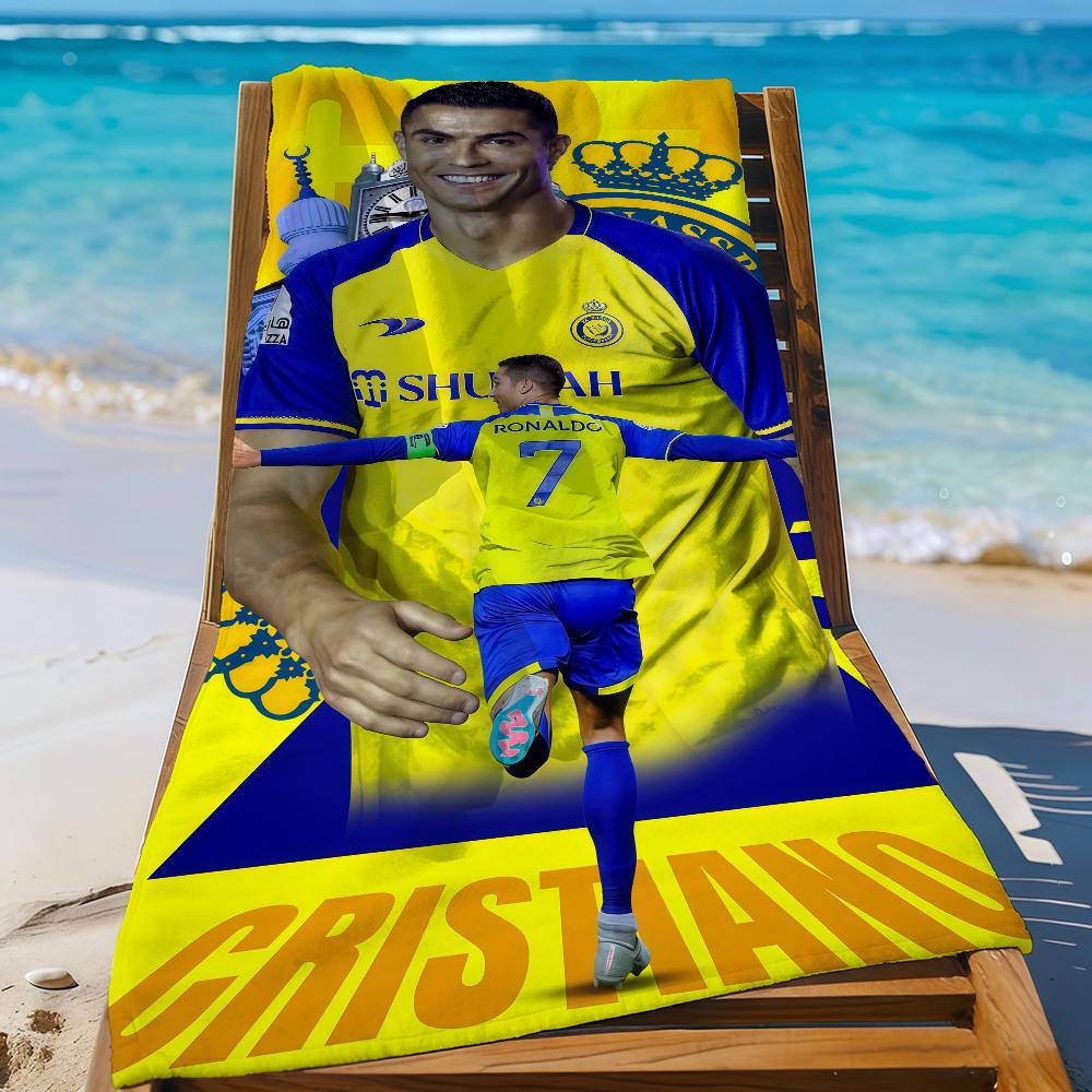 Super C-Cristiano Gwiazda R-Ronaldo-S CR7 Ręcznik Sportowy Szybkoschnący Sprzęt Turystyczny Kempingowy Odporny na Piasek Miękki Lekki Duży Ręcznik Plażowy
