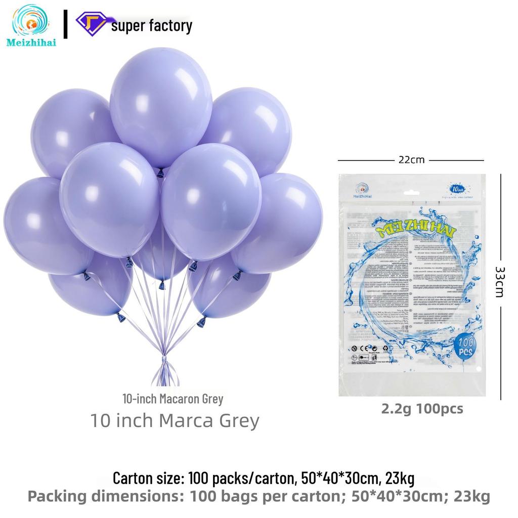 Colorful Macaron Balloons: Round Dopamine Balloons for Children's Birthday Party Decoration