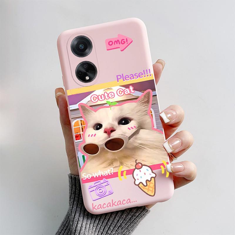 For OPPO A98 5G Case 2023 Cute Cat Cartoon Funny Dog Silicone Soft Back Cover For OPPO F23 CPH2527 OPPOA98 CPH2529 A1 5G Coque
