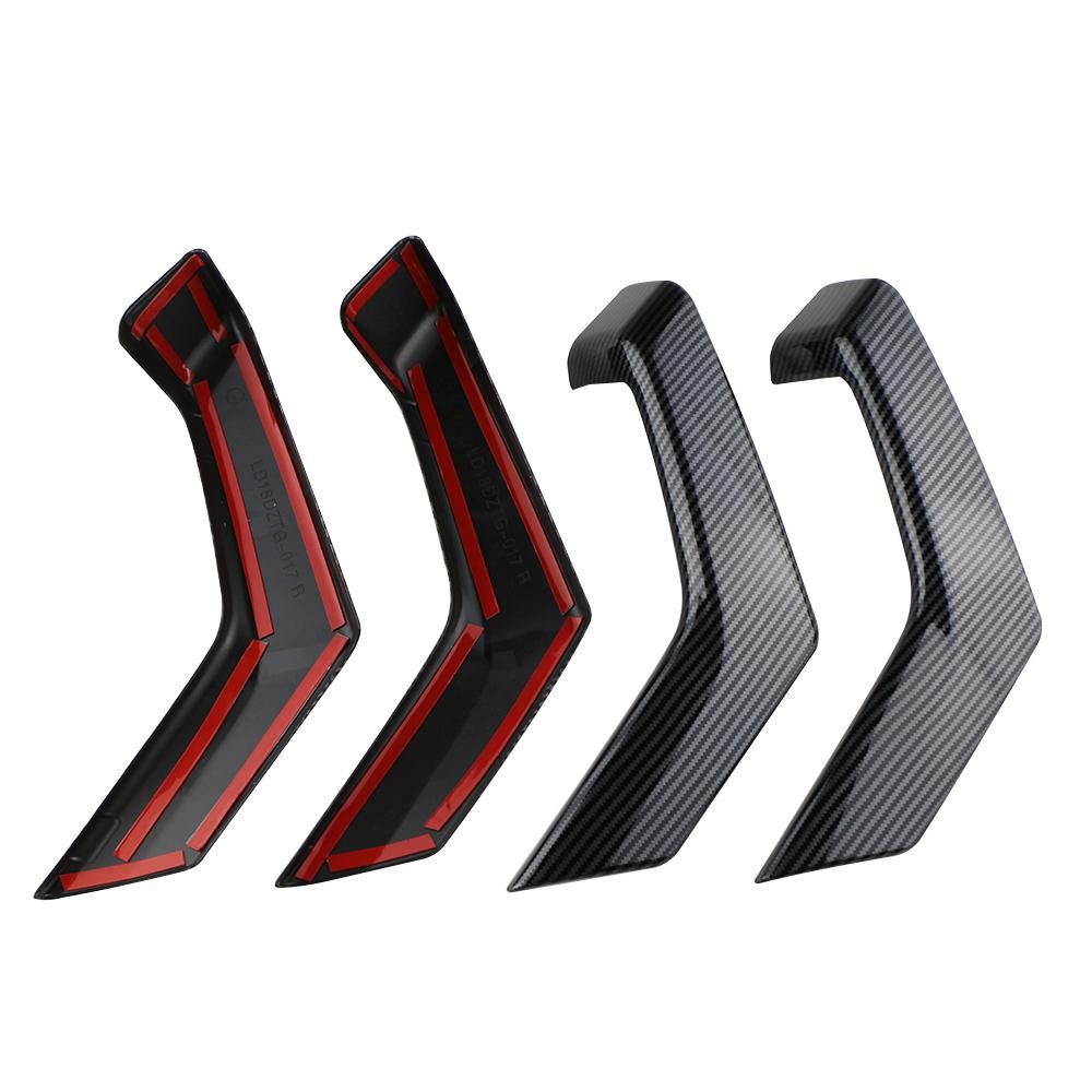 Car Inner Door Handle Panel Sticker for Volkswagen VW T-ROC 2017-2026 4PCS/Set Armrest Handrail Frame Decorative Accessory