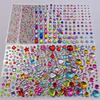 Colorful Star Rhinestone Face Stickers Dopamine Makeup Gems for Music Festival Self-Adhesive Body Jewels for Cheek Decoration