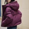 This is goose down jacket, fluffy puff white goose down, high-end hooded short down jacket, winter new women's clothing.