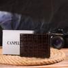 Small Men's Wallet Made of Genuine Textured Leather CANPELLINI Purse 21522 Brown
