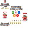 Kit de Fournitures de Fête d'Anniversaire Roblox avec Bannière, Ballons et Décorations de Gâteau Vibrants pour Enfants