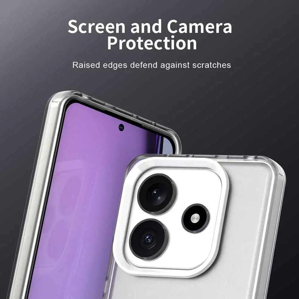 Frosted Case For Xiaomi Redmi Note 14 4G Cover Redmi note 14 Pro Fundas Coque Matte Translucent PC Back Bumper Redmi note 14