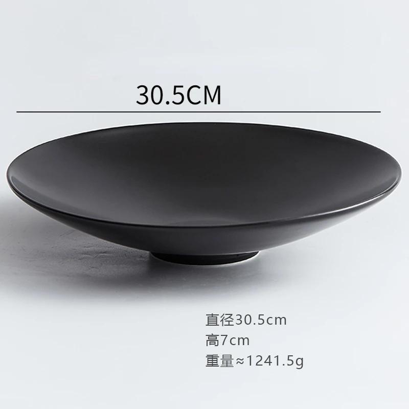 Special-shaped Ceramic Pasta Plate Creative Salad Deep Soup White French Hotel Dish Tableware Kitchen Supplies