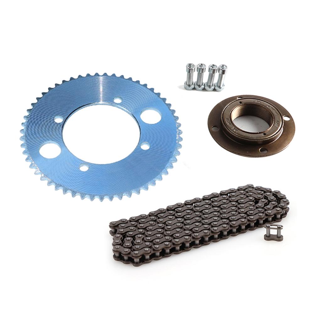 25H 158L Chain 55T/65T/80T Rear Sprocket Gear Free Wheel Ratcheting Adapter For Electric Bicycles Go Kart Scooter Mini Bike