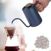 600 ml Mode Handtag i Rostfritt Stål Drip Kaffekanna Svanhals Pip Vattenkokare;Svart: