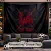 Wall Hanging Tapestry Custom NameKorn Pattern Personalized Printed Fabric Wall Decor