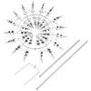 A20F-Unique And Magical Metal Windmill Outdoor Wind Spinners Wind Catchers Windmill Yard Patio Lawn Garden Decoration
