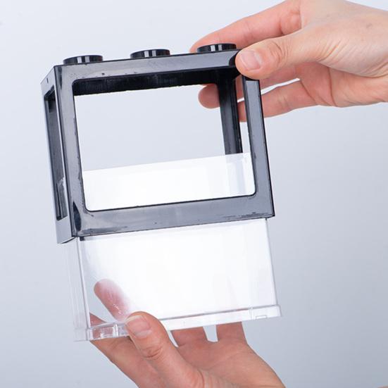 Mały Akwarium Kreatywna Superpozycja Szerokie Zastosowanie Plastikowe Klocki Akwarium