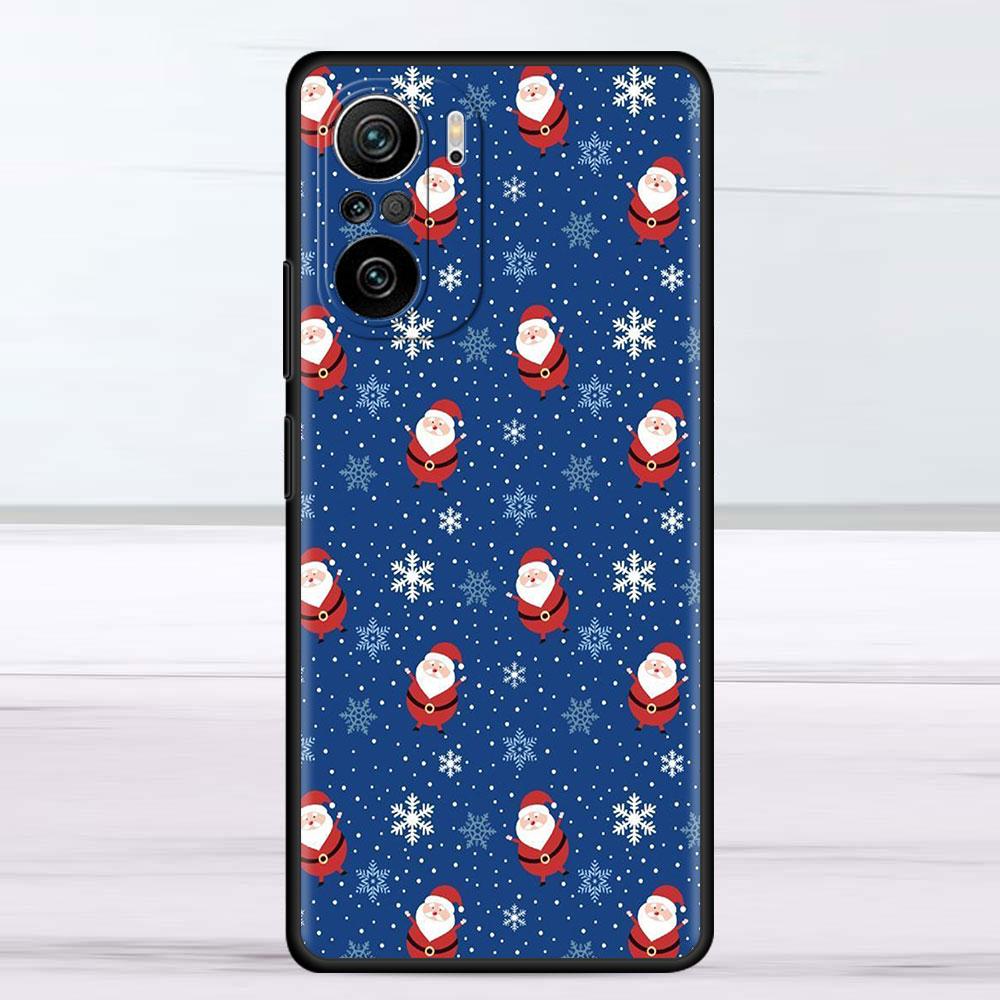 Christmas Santa Claus Case For Xiaomi Redmi Note 11 10 9 Pro K40 10S 9S 9A 9C Phone Cover 9T 8 8T 7 11T Silicone Shell