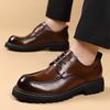 Fashion New Derby Men's Leather Shoes Classic Gentleman Minimalist Style Work or Office Outdoor Street Fashion Shoes Dress Lace Up