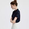 Navigare Women's Embroidered Sailboat Short-Sleeve Polo T-Shirt
