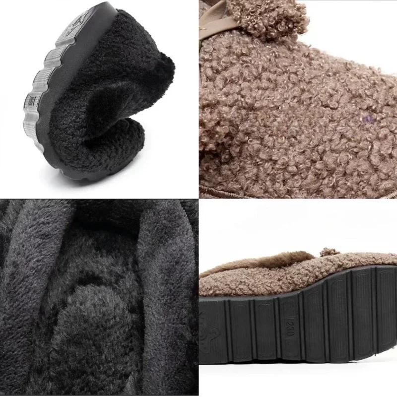 Fashion New Women's Flat Shoes Comfortable Slip on Fashion Female Casual Loafers Women Fur Shoe Lightweight Pea Shoes Comfort Sapatos