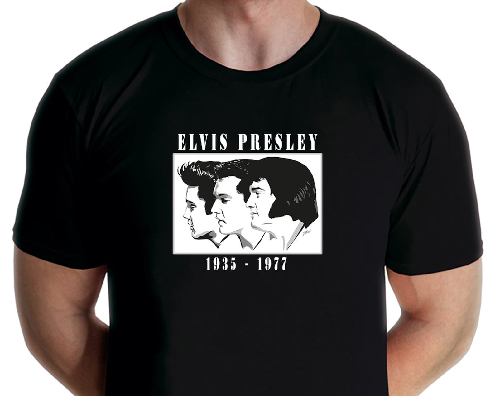 Elvis Presley - Memories T-shirt (Jarod Art) S