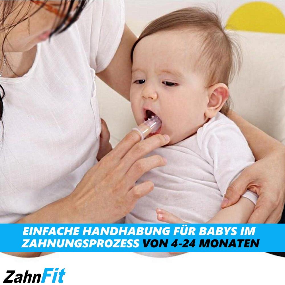 ZahnFit Baby Toothbrush Finger Toothbrush Children's Dental Care 0-24 Months [3 Pieces]