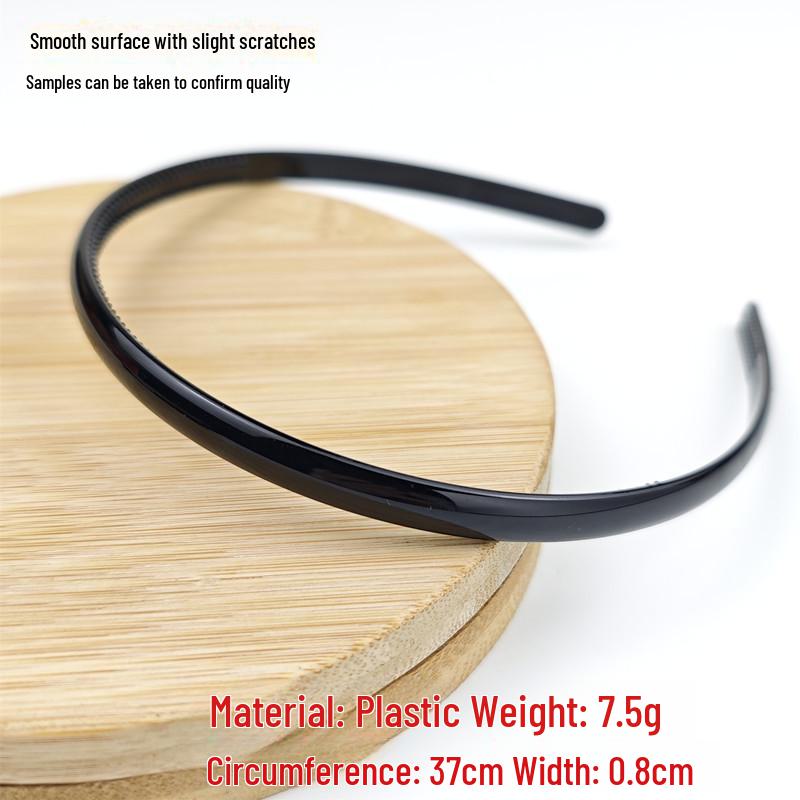 Women's Non-slip Black Headband with Teeth for Face Washing & Facial Masks