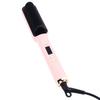 Straight Curly Hair Iron 2 Purpose Electric Curling Comb Negative Ion Straightener Styling Tool Pink