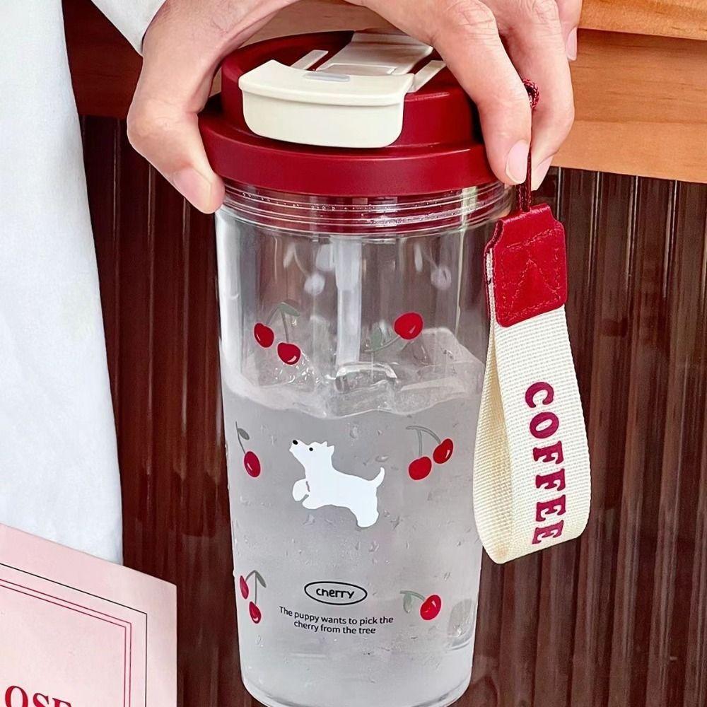 550ml Water Cup Leak-proof Coffee Cup Portable Plastic Cups  Student
