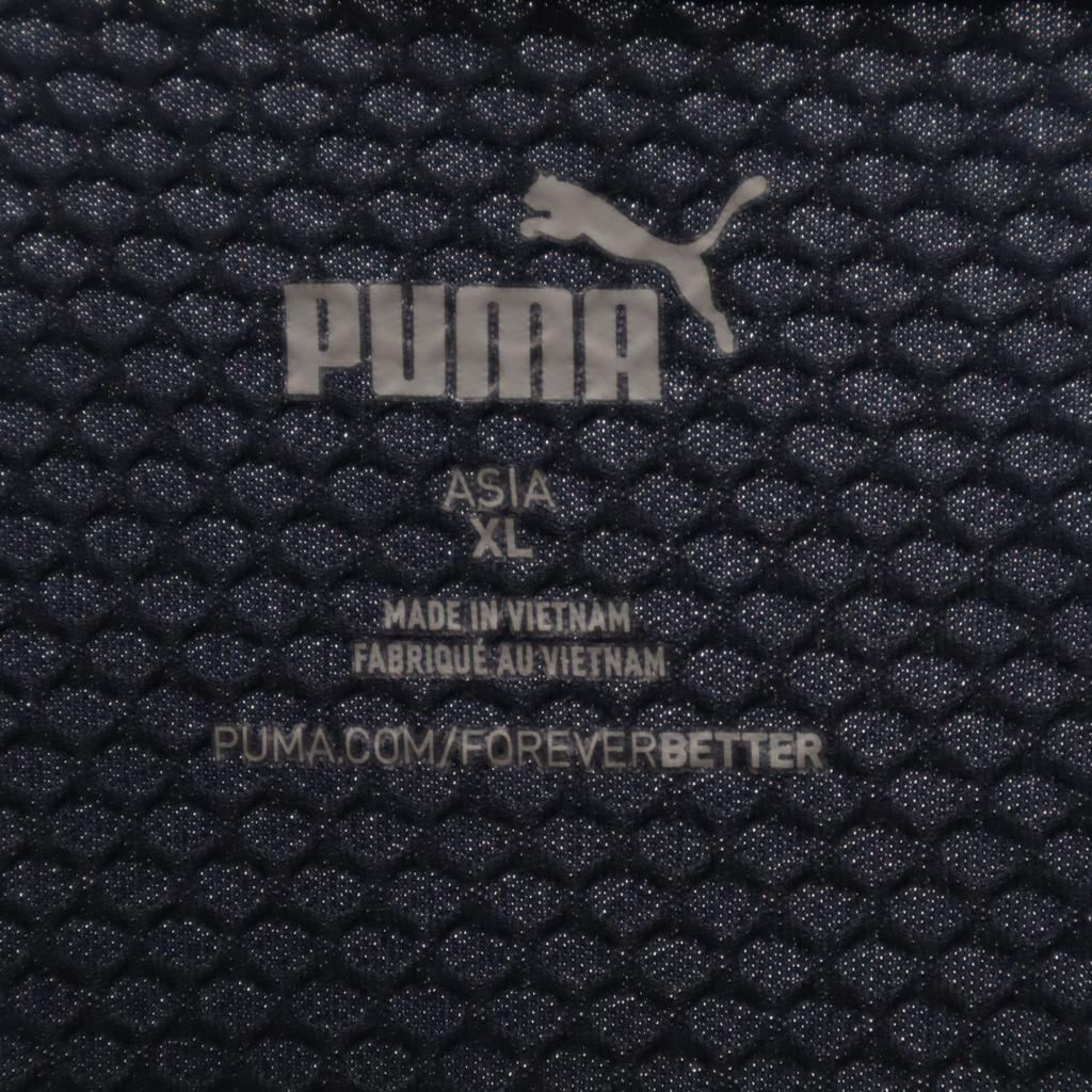 Ungetragenes PUMA Trainings Langarmshirt mit halbem Reißverschluss, Größe XL, Marineblau, Herren, gebraucht