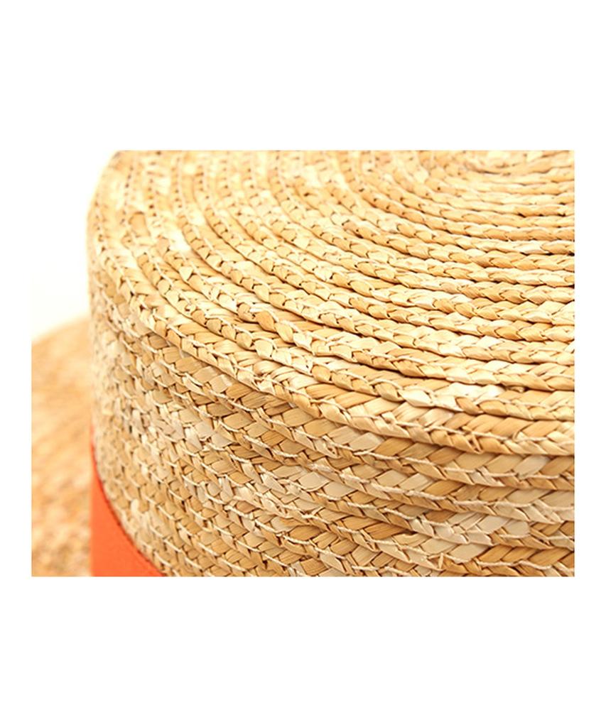 Yunibeosyeolkemiseuteuli Kangkang Orange Line Panama Hat Panama Hat