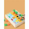 Wooden Shape Puzzle Preschool Cognitive Toy Early Learning Sorter Game Shape Sorter Puzzle for Children Kids Girls Boys Toddlers