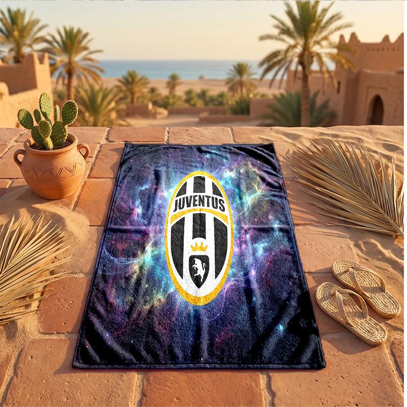 Juventus FC Druck Mikrofaser Strandtuch Schnelltrocknend Saugfähig Großes Handtuch für Strand Schwimmen Reisen