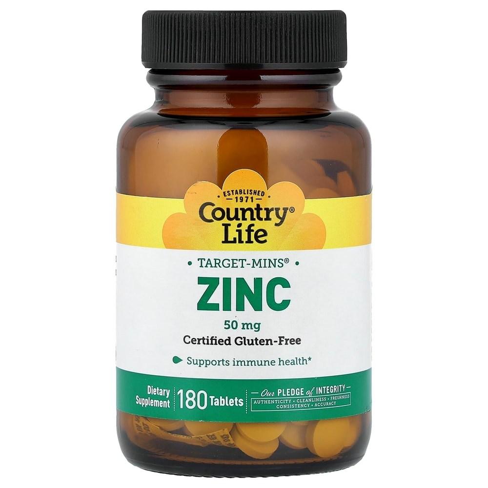 Target Mins Country Life Zinc 50mg 180 Tablets 1 pcs