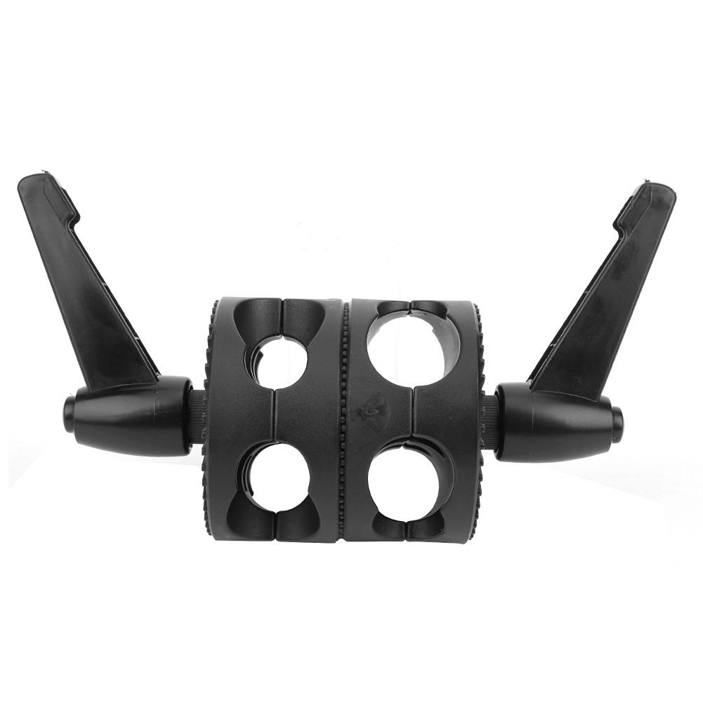 Photography Light Reflector Support Dual Wheel Turntable Mounting Adapter Grip Heads for Light