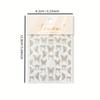 1pc Sparkling 5D Jelly Butterfly Nail Stickers - Cute, Self-Adhesive Decals Nail Art Decorations, Iridescent Butterfly Designs Nail Art Accessorie