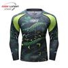 Men's Long Sleeve Elastic Compression Shirt - Anti-Abrasion Jiu-Jitsu Training Body Shaper