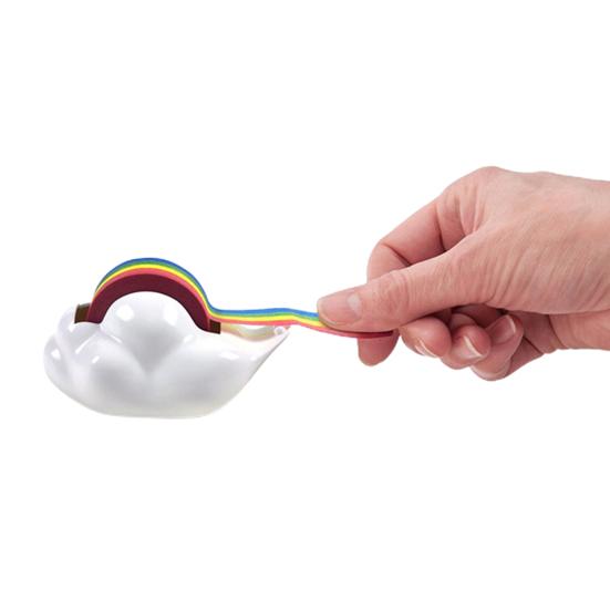 Manuální balení pro vlastní potřebu Cartoon Cloud Shape Rainbow Zásobník pásky Držák lepicí pásky Plastová páska Sedlo Řezací páska Těsnící stroj