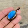 Labradorite Pendant Electroformed Copper Gemstone Pendant Labradorite Jewelry Handmade Pendant Electroformed Copper Jewelry Gifts For Mother