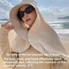 Women Sun Hat Full Face Sunscreen Large Hat Shawl Sun Hat Uv Face Visor Foldable Fisherman Hat Upf50+ Integrated Women Shawl Hat