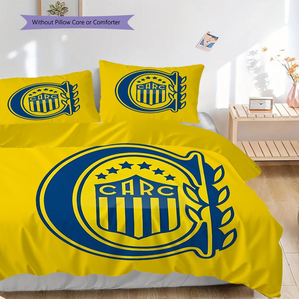 Rosario Central Pattern Bedding Quilt Set Quilt Cover Pillowcase Home Decoration Birthday Gift (1 * duvet cover + 2 * pillowcase, without core)