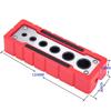 2 12mm Vertical Pocket Hole Jig 9 Hole Drill Bit Guide Jig Positioner Locator CNC Engraving Scale Wood Panel Hole Puncher Locator Woodworking