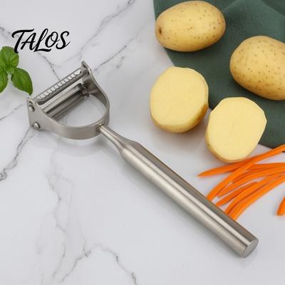 Ergonomic Peeler for Left And Right Handed Users Stainless Steel Vegetable Peeler, Dual Blade 2 In 1 Julienne Versatile Fruit Slicer Potato