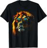 Lion Artwork Sunglasses Colourful Art Zoo Animal Lion TShirt Unisexs Unisexs Tees Top