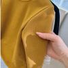 Children's Velvet Semi-turtleneck Bottoming Sweater Autumn and Winter Korean Baby Integrated Velvet Inner Top Tide