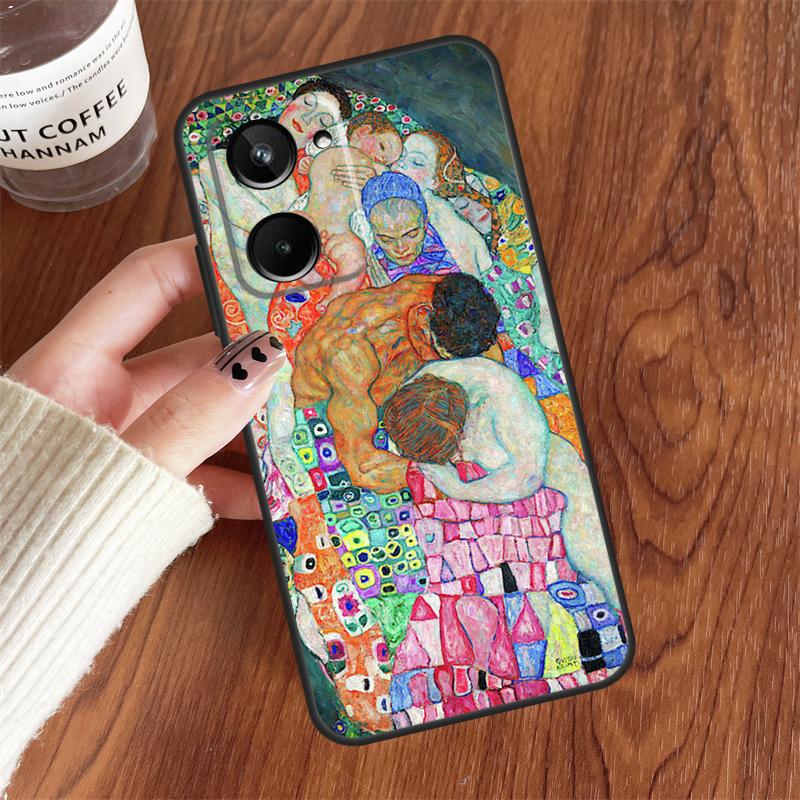 Kiss by Gustav Klimt For Realme 10 8 9 Pro Plus 8i C11 C15 C25 C30 C31 C35 C21Y GT Master GT Neo 5 2 3 3T Case