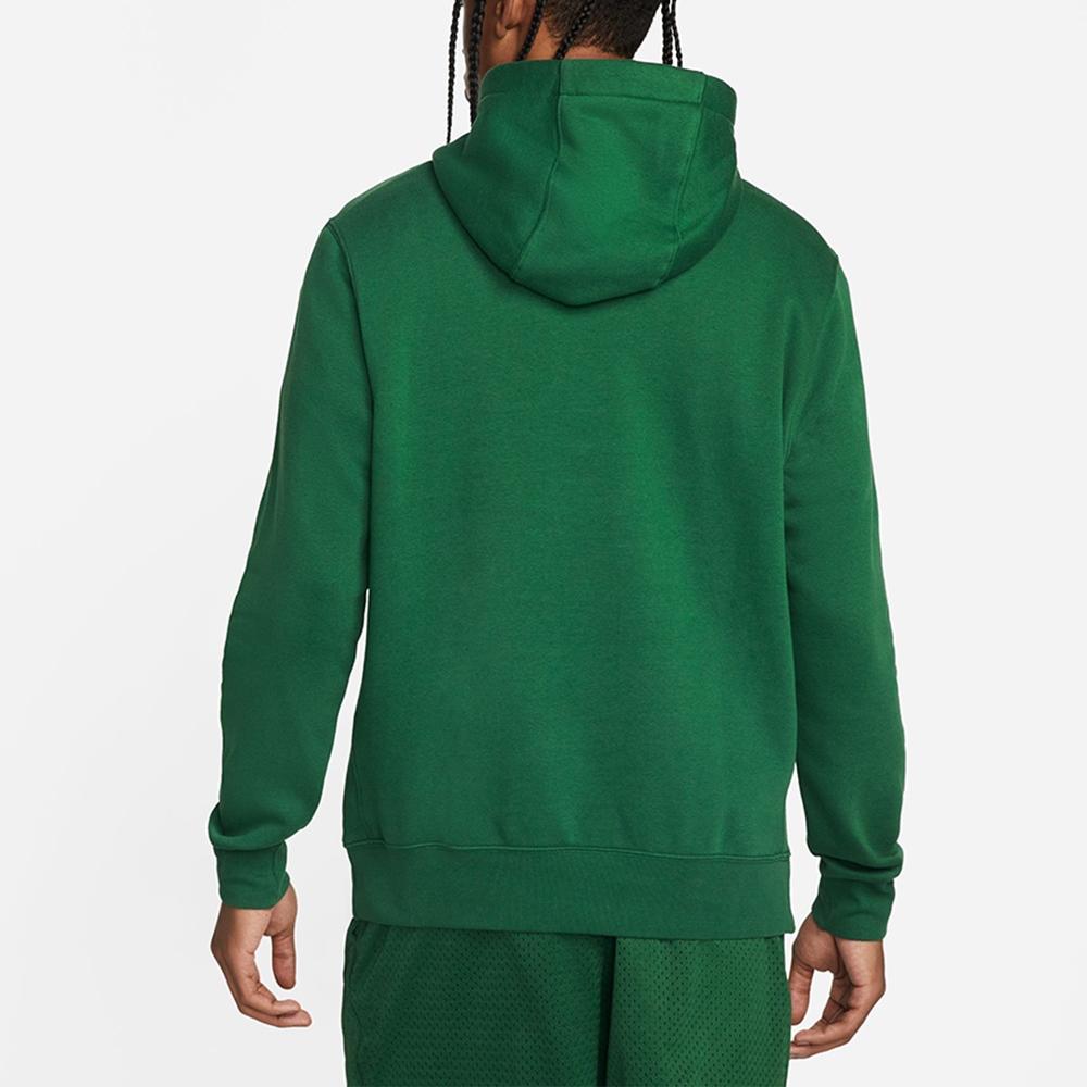 Nike Logo Print Hooded Sweatshirt Men Sweatshirt Canyon-Green BV2974-341