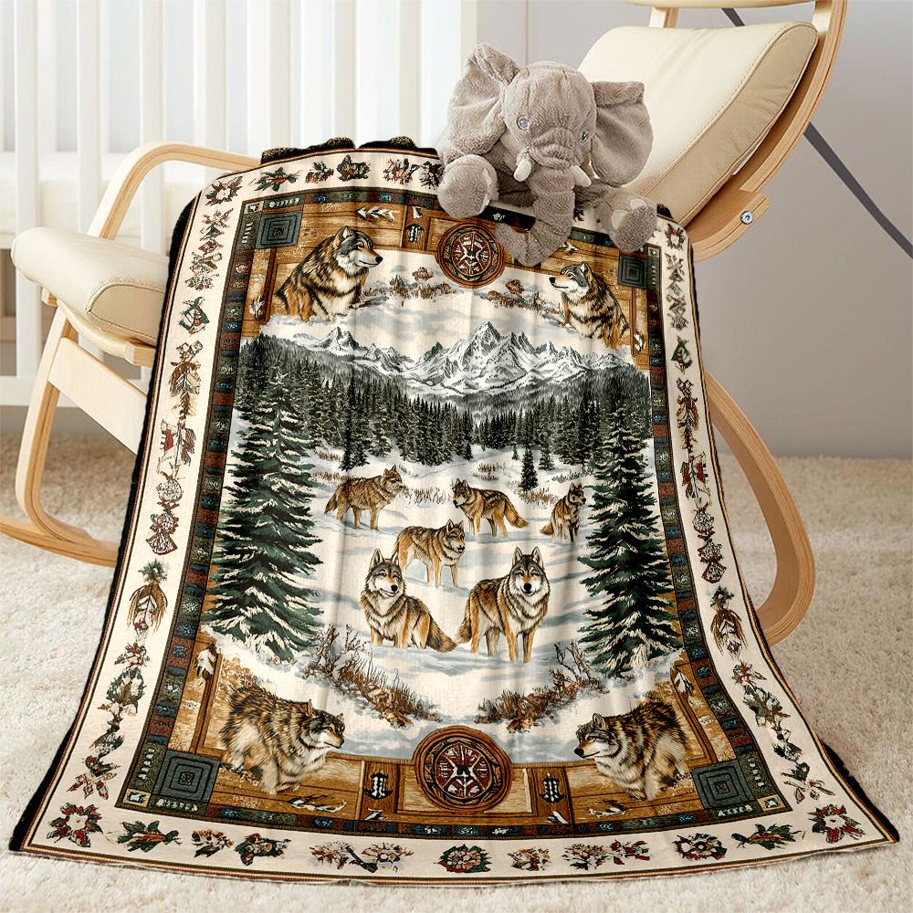 Deer In The Forest flannel,Lightweight,Flannel Blanket,Comfortable Blanket, Sofa Blanket, gift blankets,Holiday gift blanket Blankets