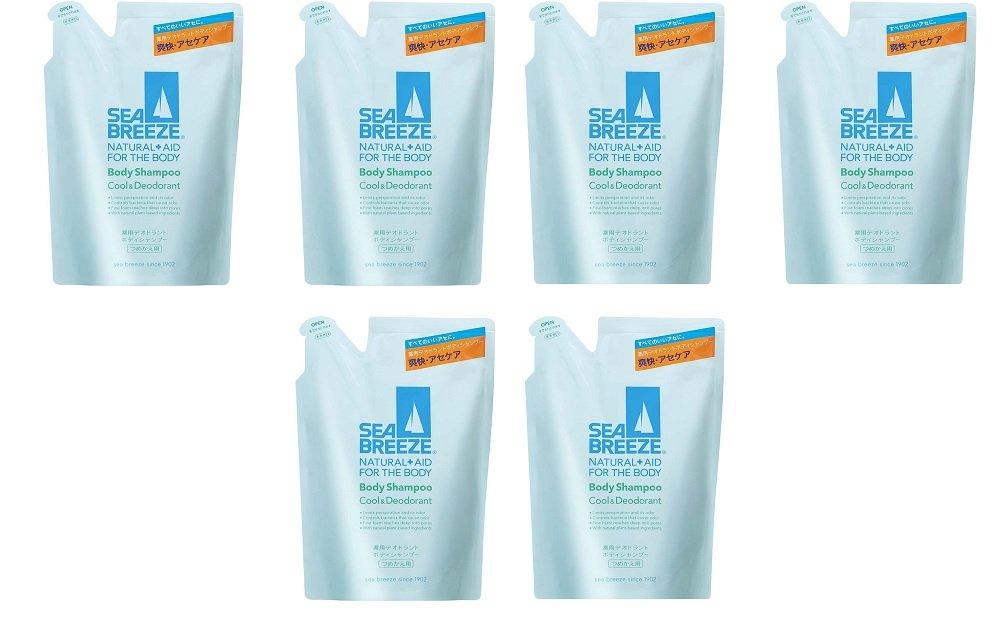 

Shiseido Sea Breeze Medicated Deodorant Body Shampoo Cool Deodorant Refill x set Refill [Set sale] & (400mL) 6-piece [Quasi-drug]
